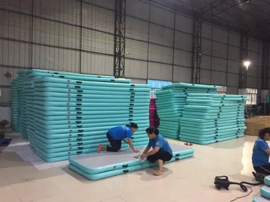 Tapis gonflable de piste d'air gonflable de gymnastique d'entraînement à la maison d'ensembles de forme physique de gymnase d'air de dégringolade d'approvisionnement d'usine